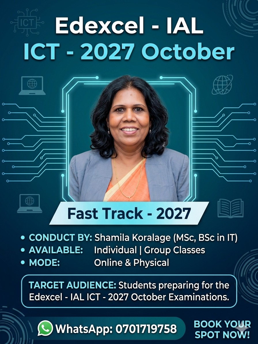 Edexcel IAL - ICT - 2027 OCTOBER