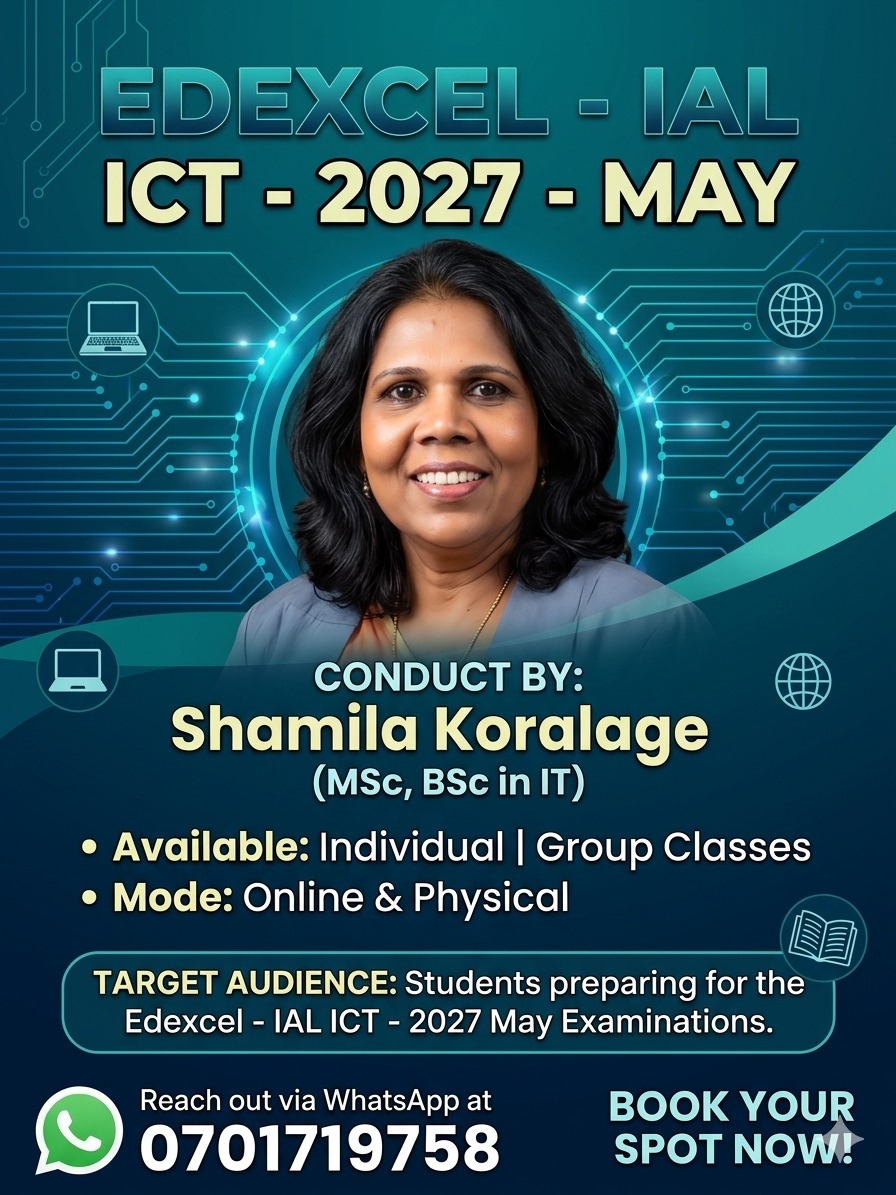 Edexcel IAL - ICT - 2027 May