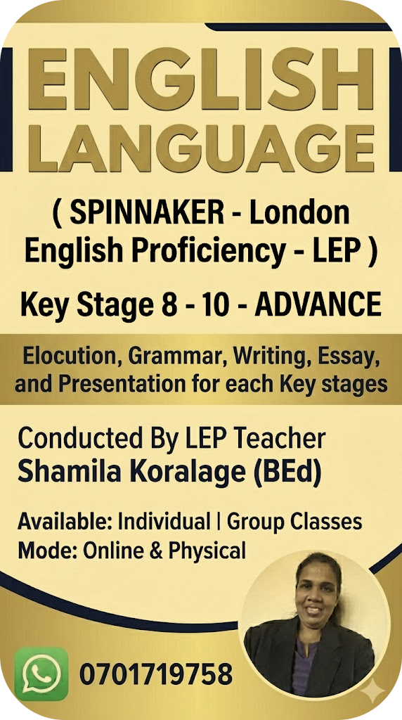 English Language - ( 6 months ) Course for Teenagers _ ADVANCE Level - Key stage 8 - 10 ( London English Proficiency - LEP ) 
